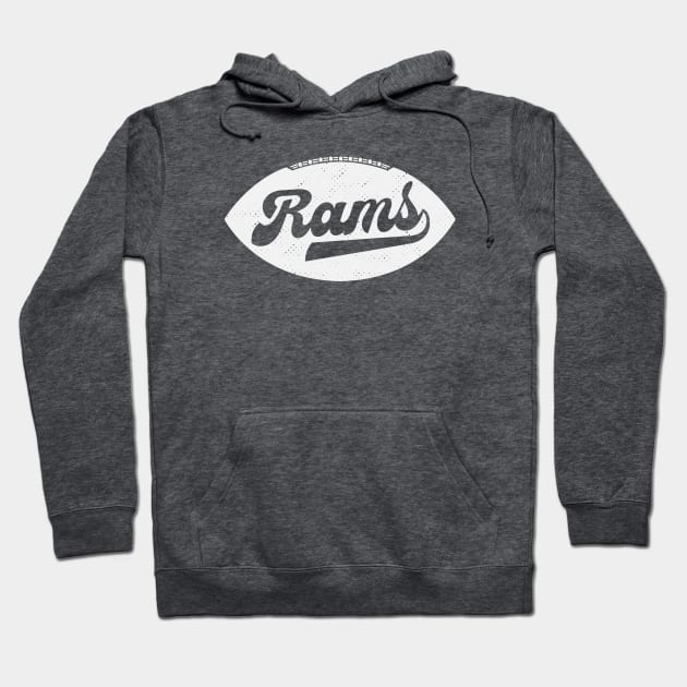 Retro Rams Football Hoodie by SLAG_Creative